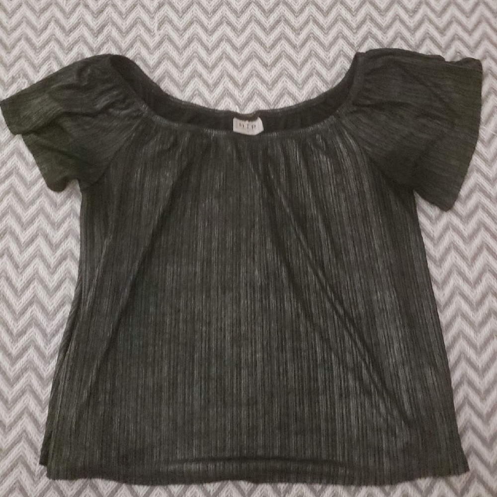 Shimmery Black Top - Picture 1 of 4